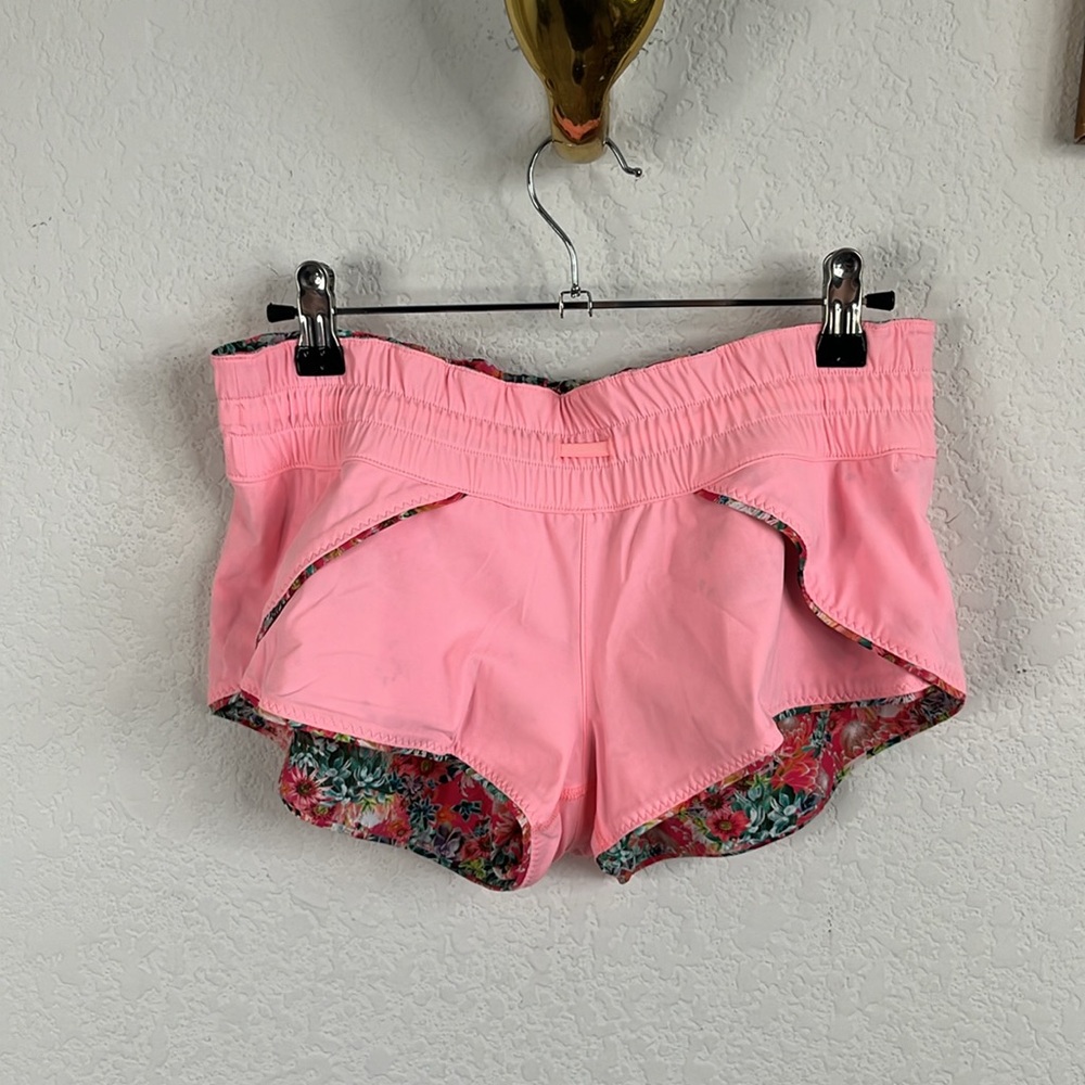 Lululemon Shanti Surf Shorts Flowabunga Floral Bleached Coral Reversible - Picture 13 of 13